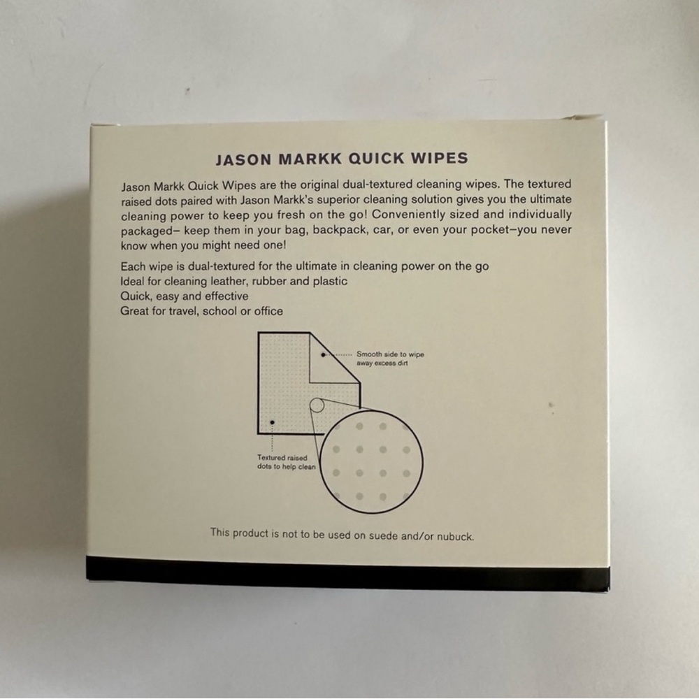 Jason Markk Quick Wipes 30 Count Premium Dual Textured Shoe Cleaning Wipes NIB - Picture 8 of 10